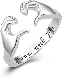 Sterling Silver Hug Rings