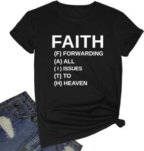 FAITH Woman's Black T-Shirt