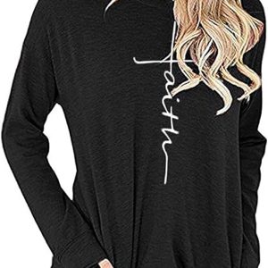 Womens Log sleeve faith T-shirt