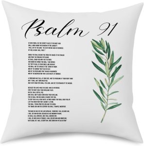 Psalm 91 Throw Pillow Cover