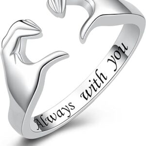 Sterling Silver Hug Rings